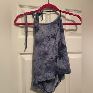 Tie top tie dye halter top